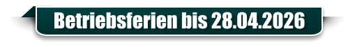 Betriebsferien bis 28.04.2026